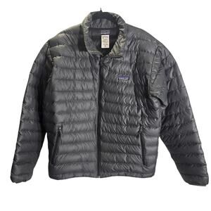 Patagonia Men's Goose Down  Jacket Medium Gray Insulated Full Zip Packable